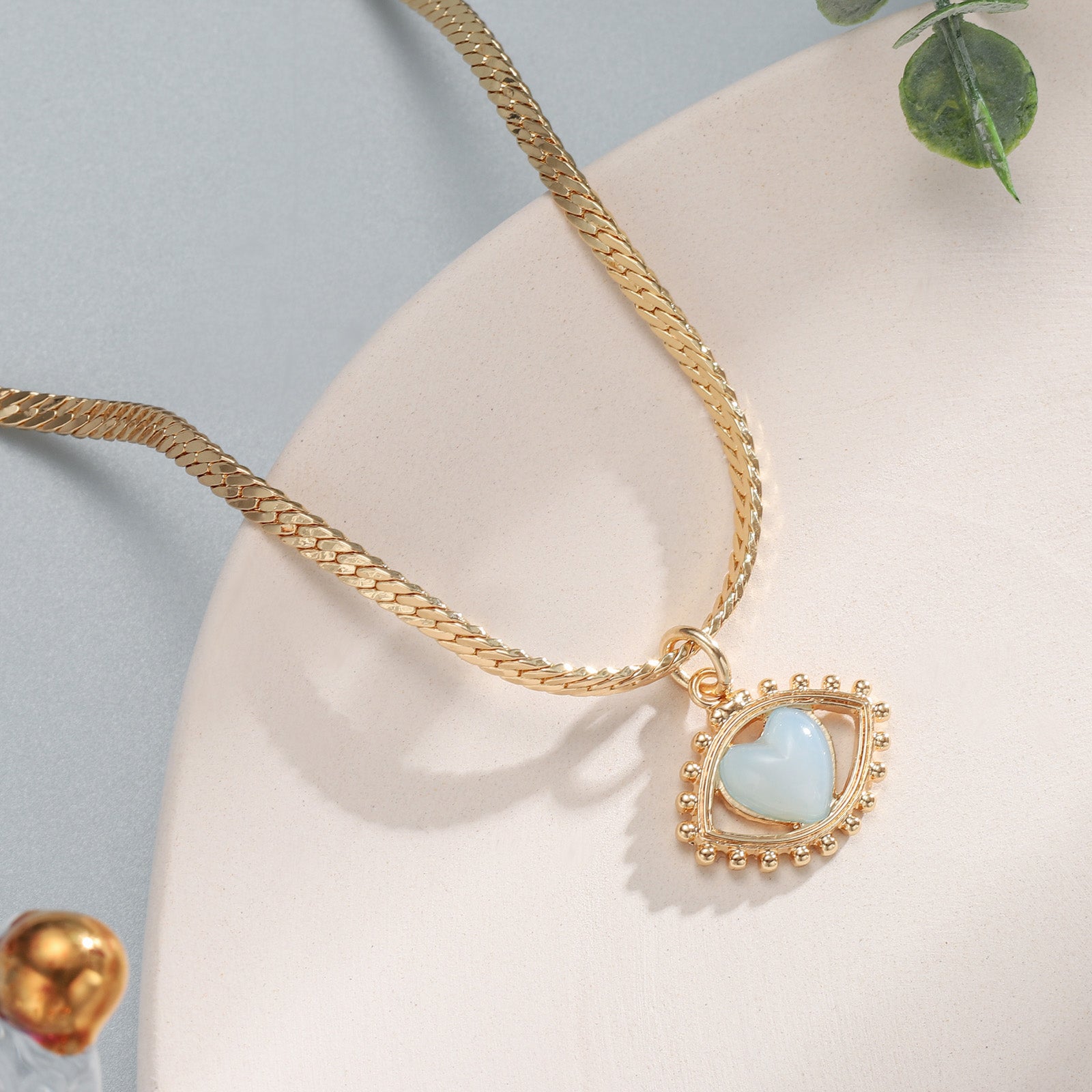 Gemstone Chain Gold Necklace