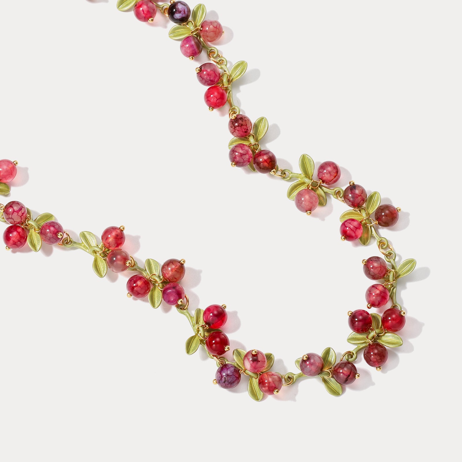 Cranberry Brass Choker
