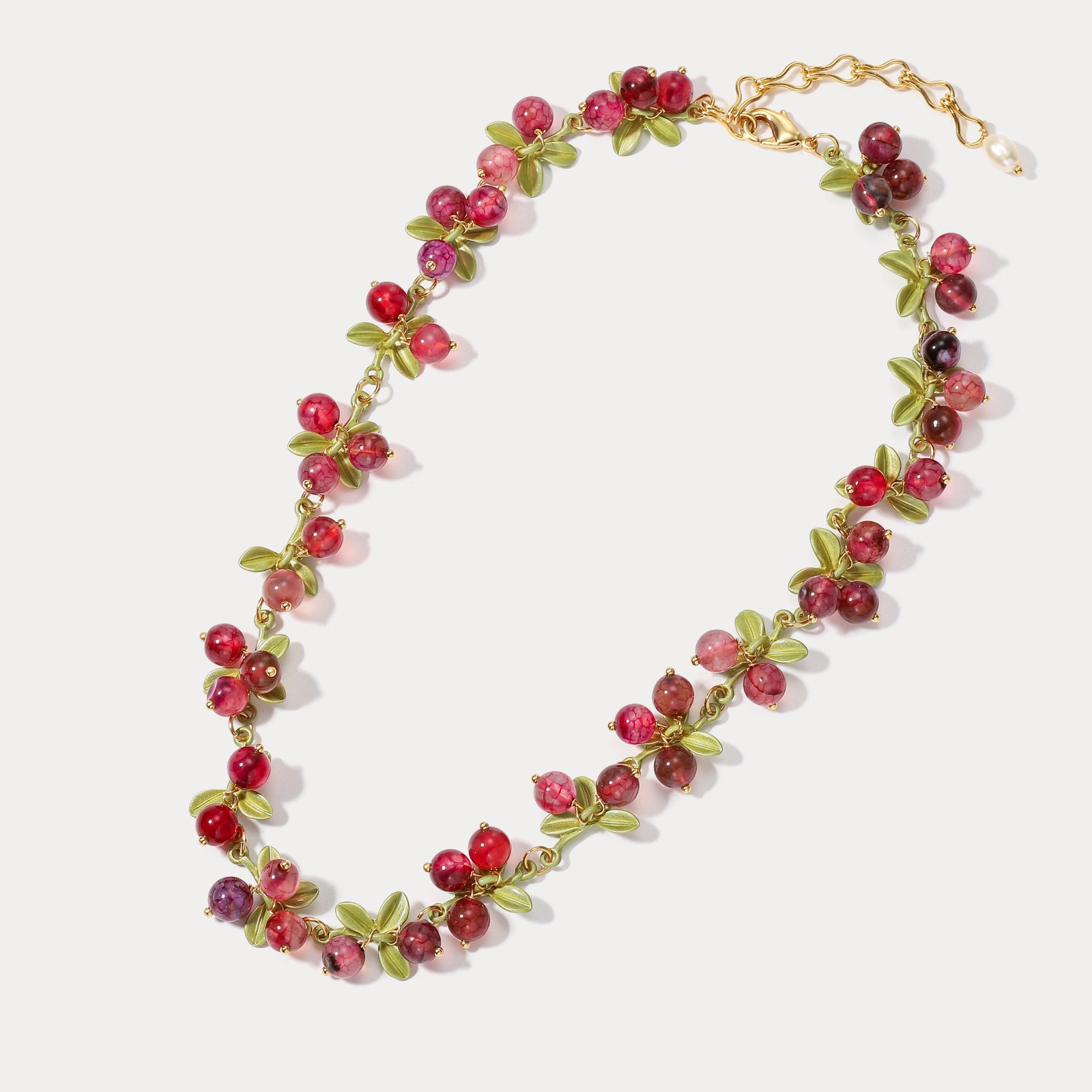Cranberry Gold Choker