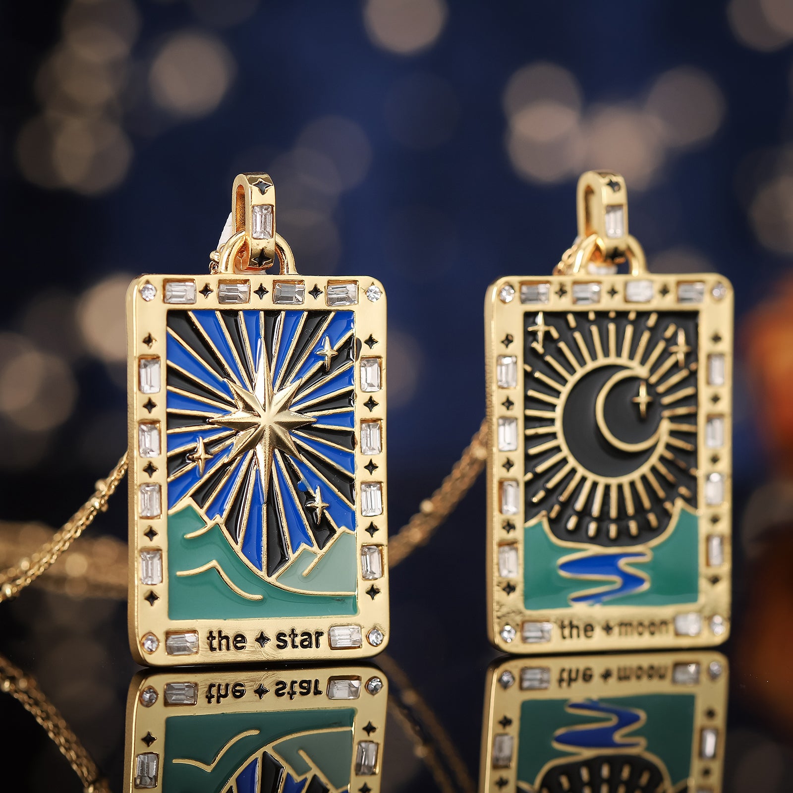 The Star and The Moon Tarot Necklace
