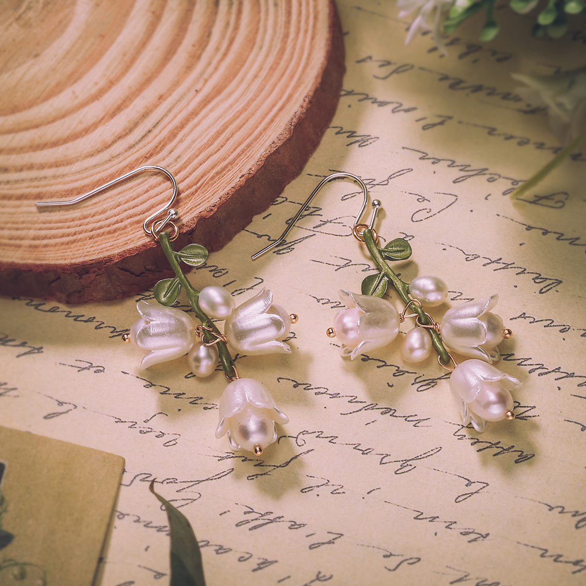 Lily Of The Valley Drop Earrings