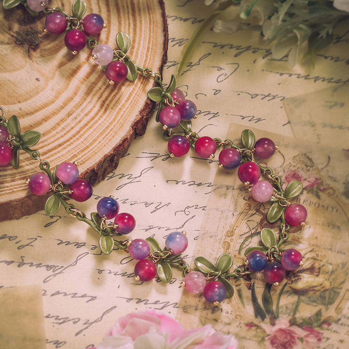 Purple Berry Necklace