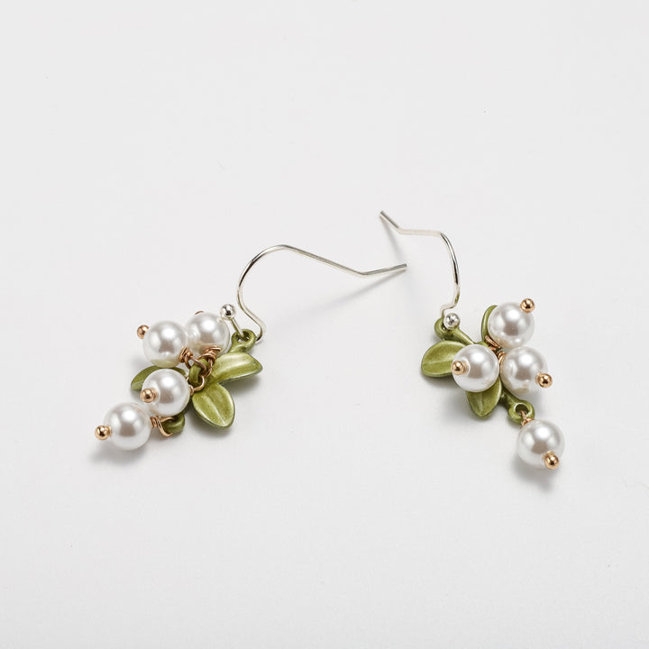 berry statement earrings