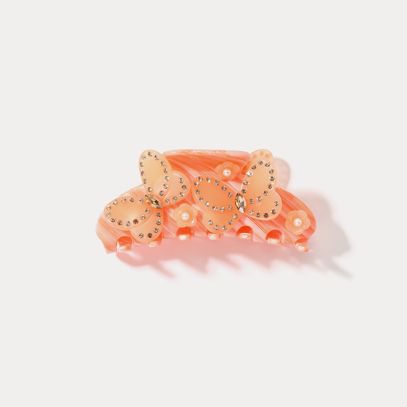 Orange Butterfly Claw Clips