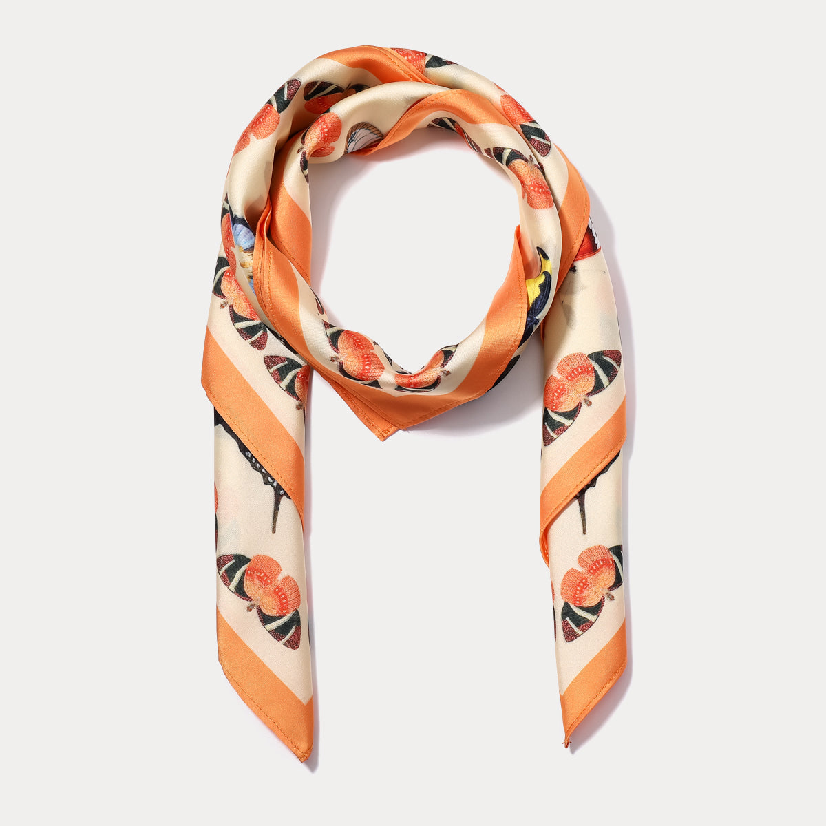 Butterfly Square Silk Scarf
