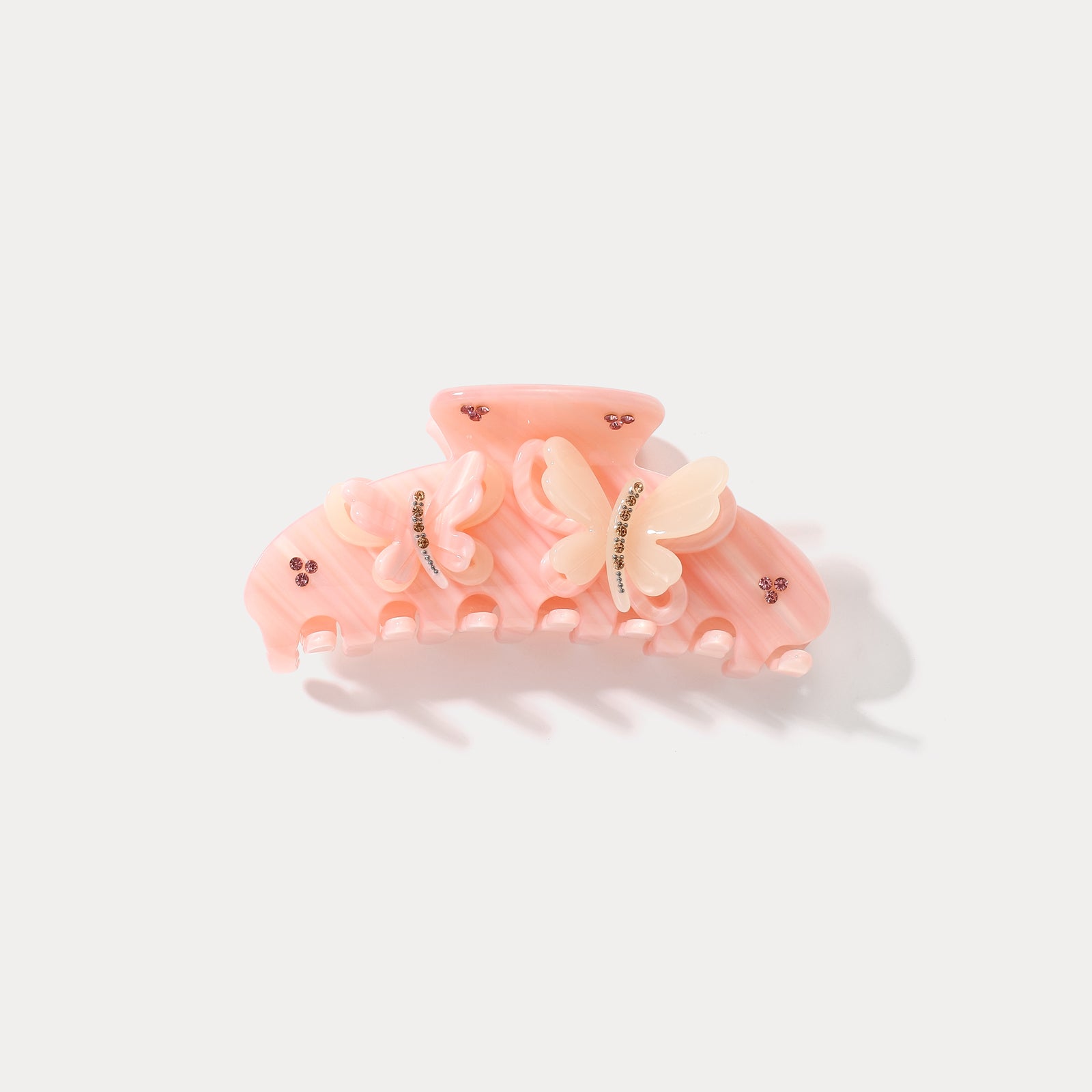 Pink Butterfly Claw Clips