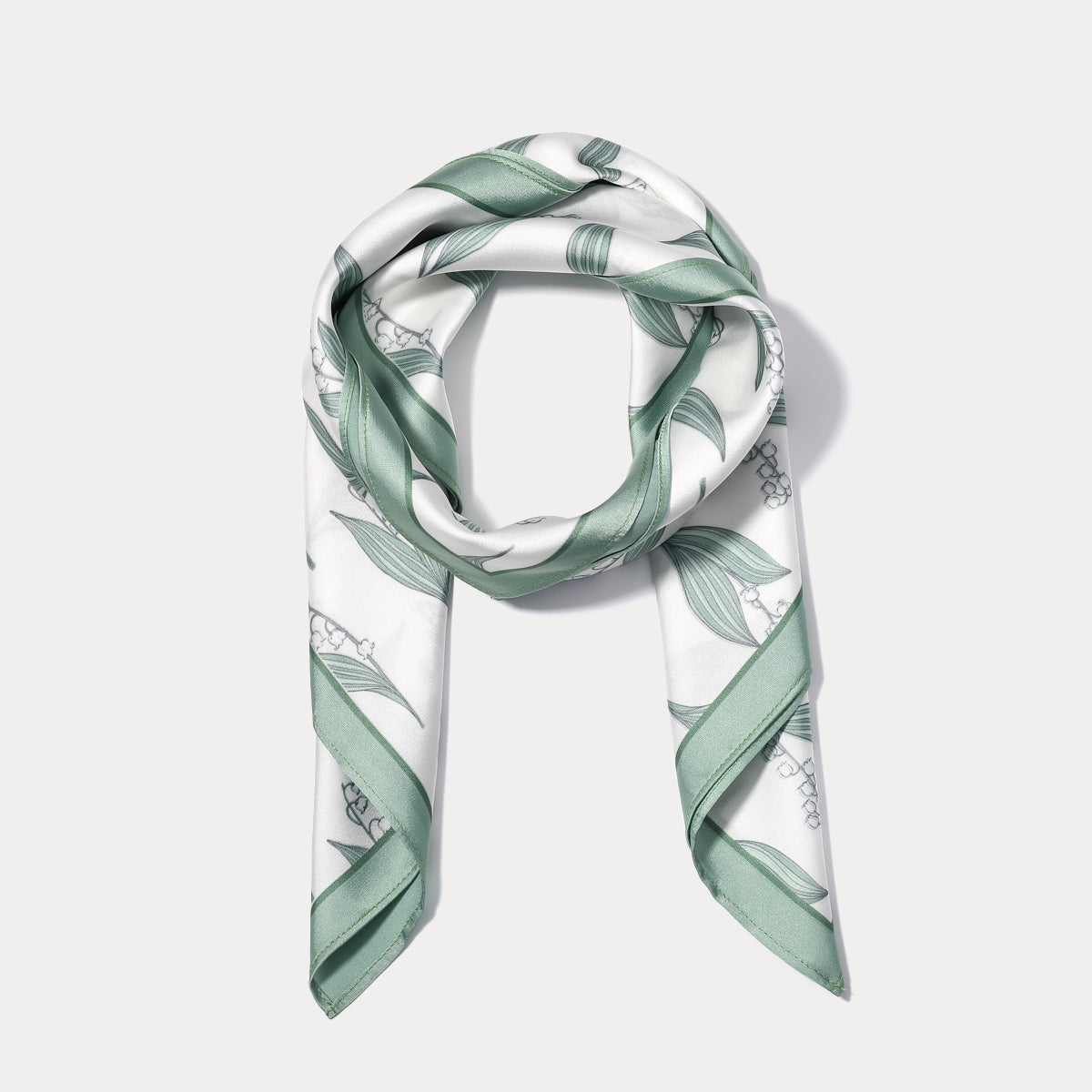 Lily Of The Valley Silk Hair Scarf