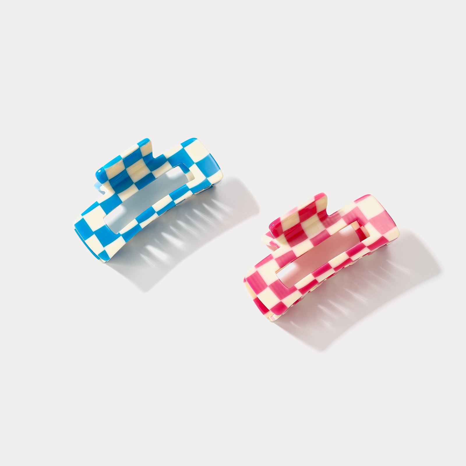 Checkered Claw Clips Set
