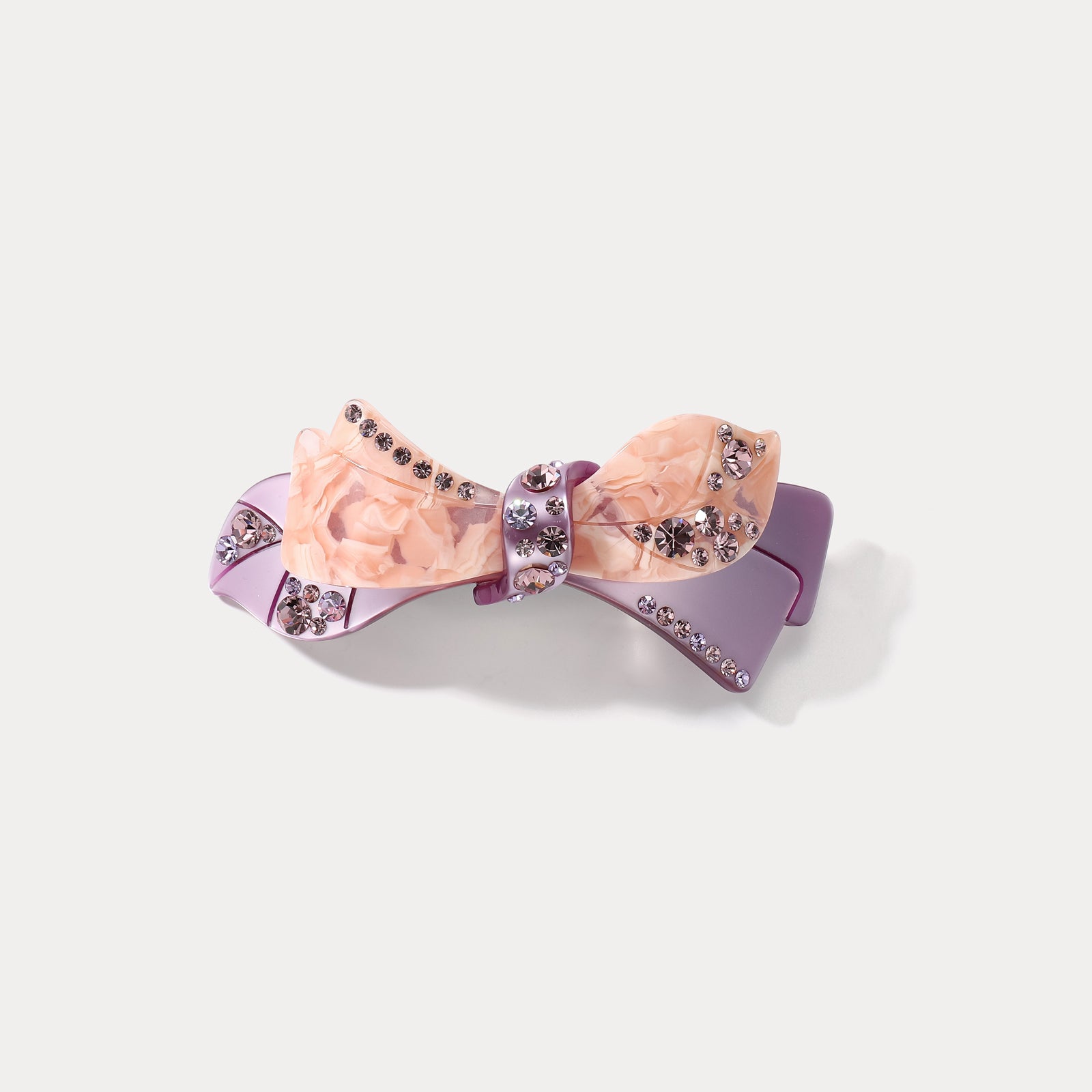 Purple Bow Tie Claw Clips