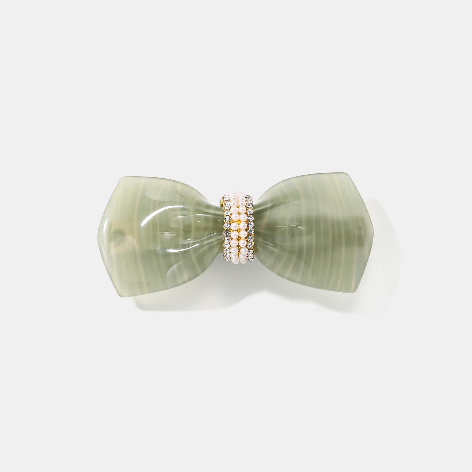 Green Bow Tie Claw Clips