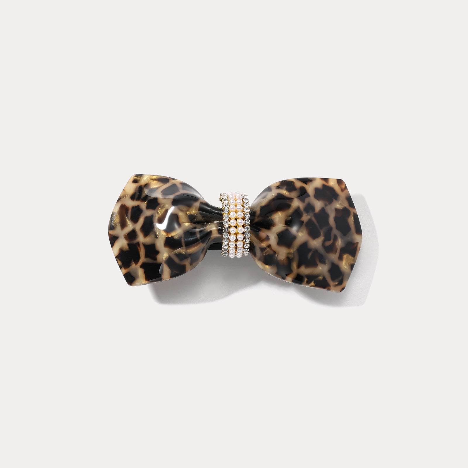 Brown Bow Tie Claw Clips