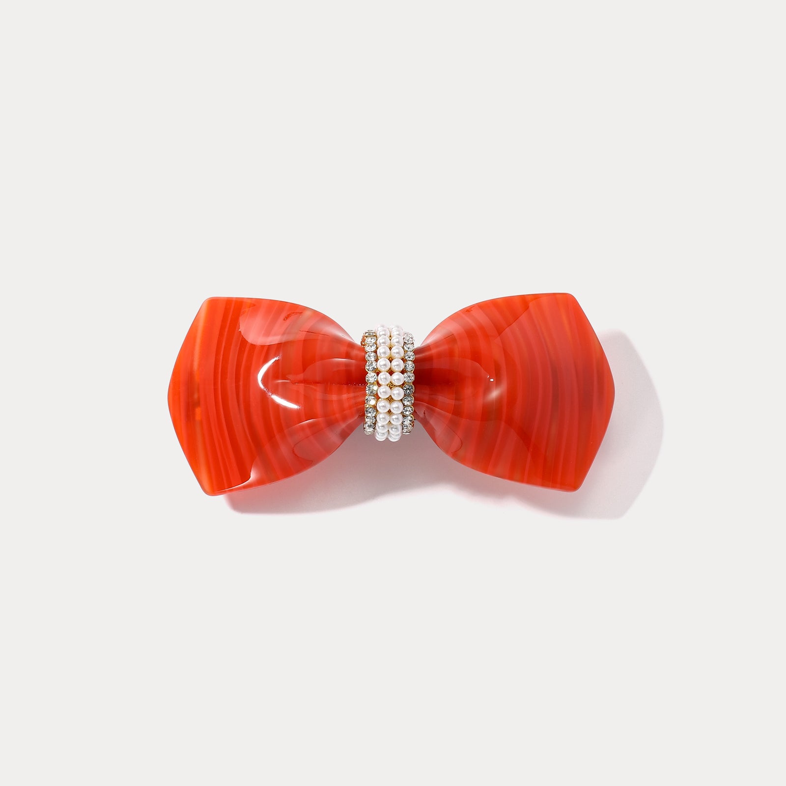 Red Bow Tie Claw Clips
