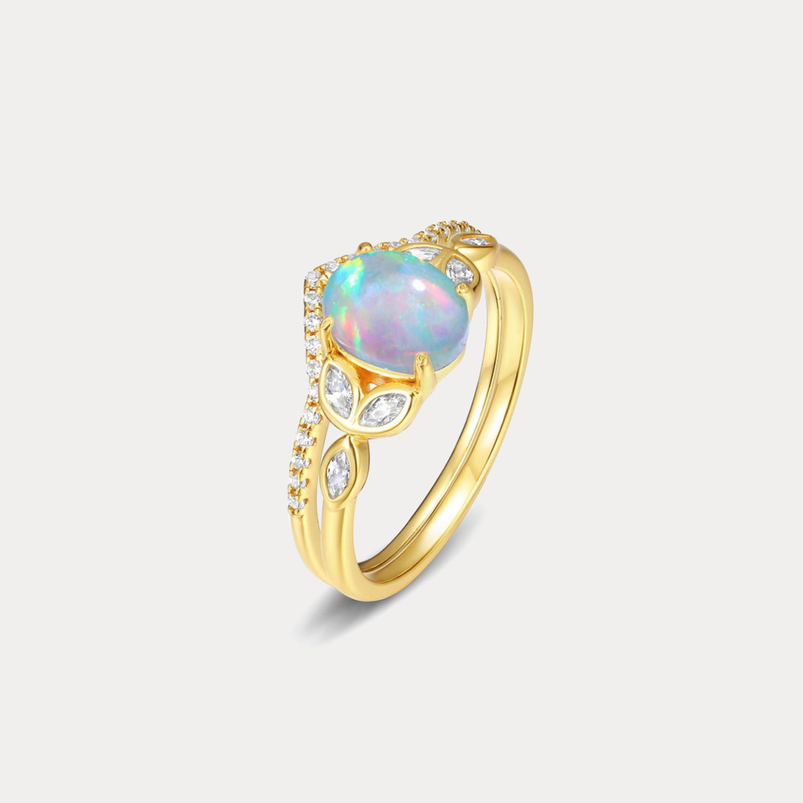 Crown Opal Fashion Ring