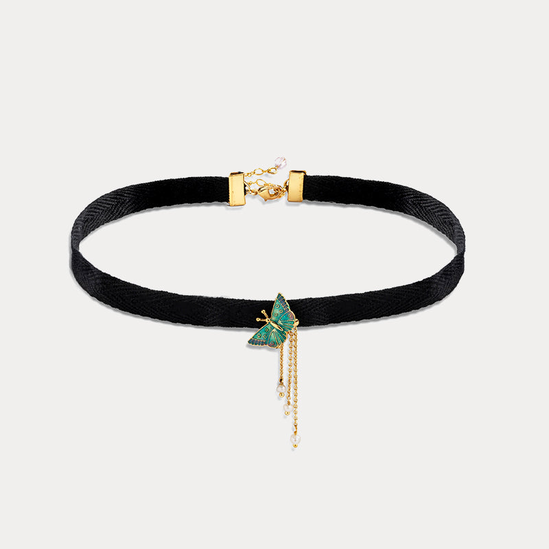 Butterfly Gold Choker