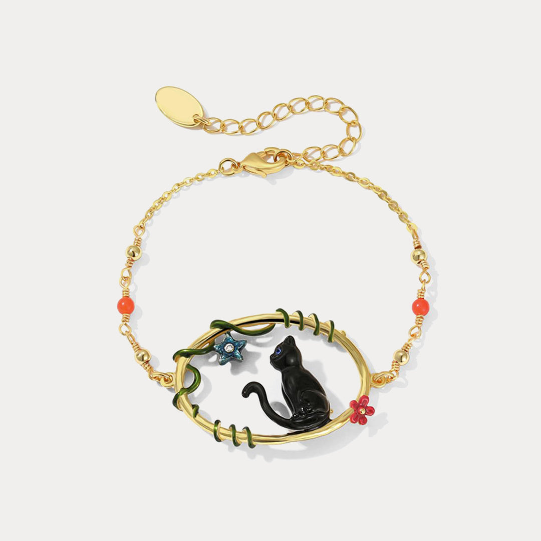 Selenichast black cat bracelet