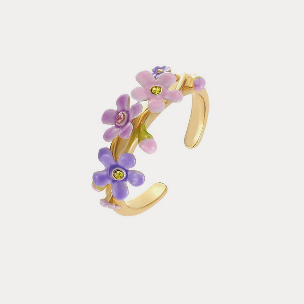 Selenichast forget me not flowers ring