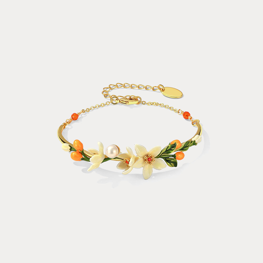 orange blossom designer bracelet