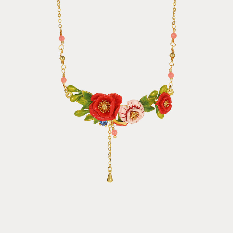 Selenichast poppy necklace