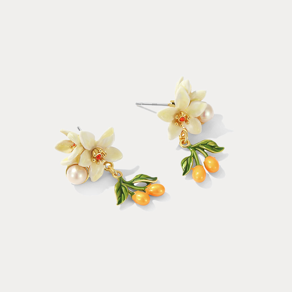 Orange Blossom Chic Earrings