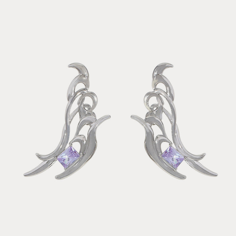 Selenichast butterfly gem earrings