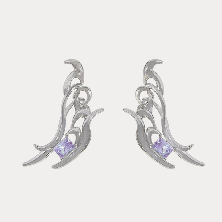 Selenichast butterfly gem earrings