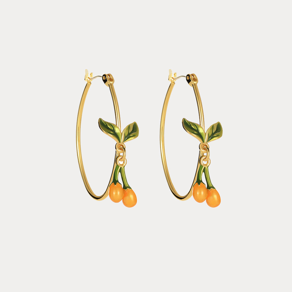 Selenichast orange blossom earrings 4