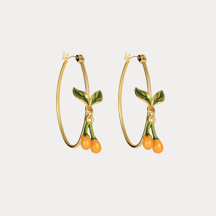 Selenichast orange blossom earrings 4