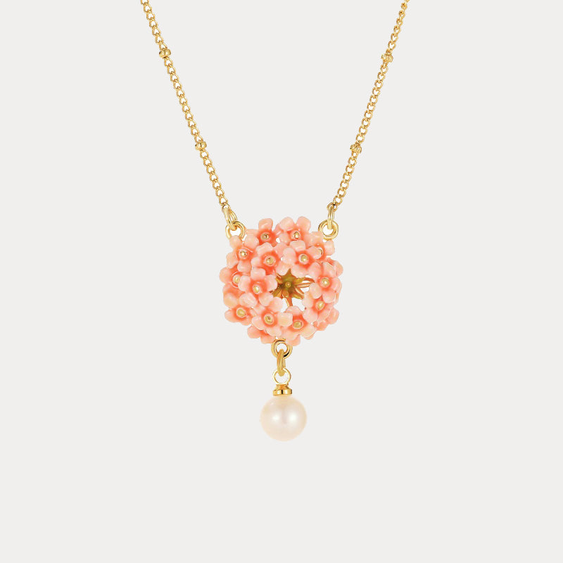 Selenichast Pink Verbena Necklace