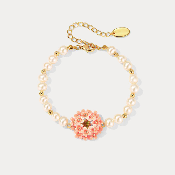 Selenichast Pink Verbena Pearl Bracelet