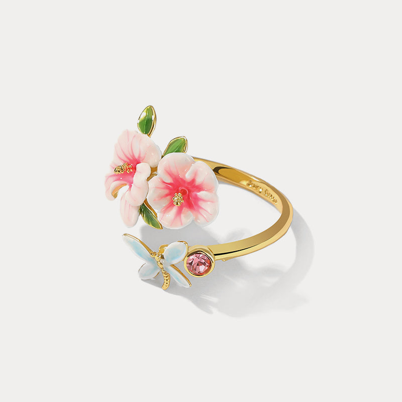 hibiscus diamond ring