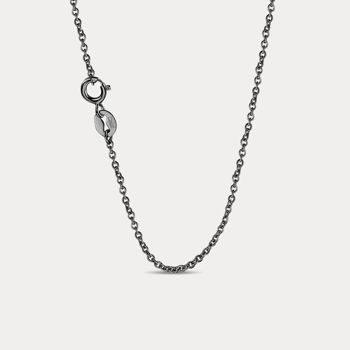 Black Cat Halloween Chain Necklace