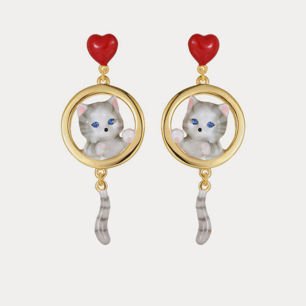 Selenichast american shorthair cat earrings