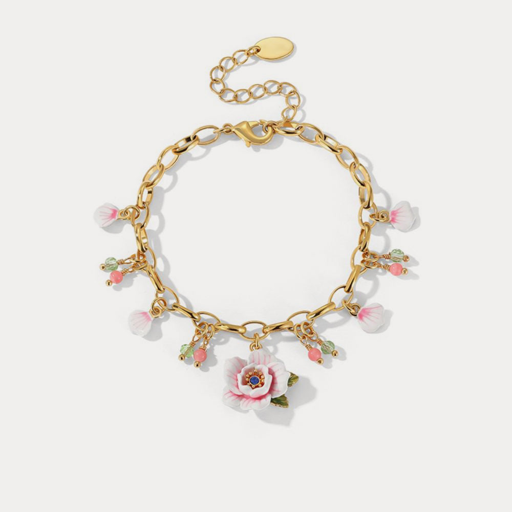 Selenichast pink rose bracelet