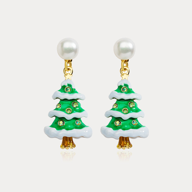 Selenichast Christmas Tree Earrings