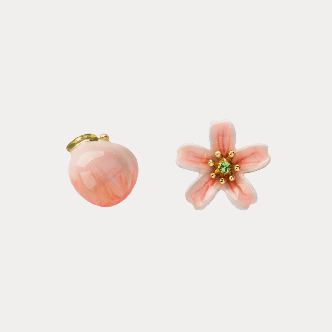 Selenichast peach stud earrings 1