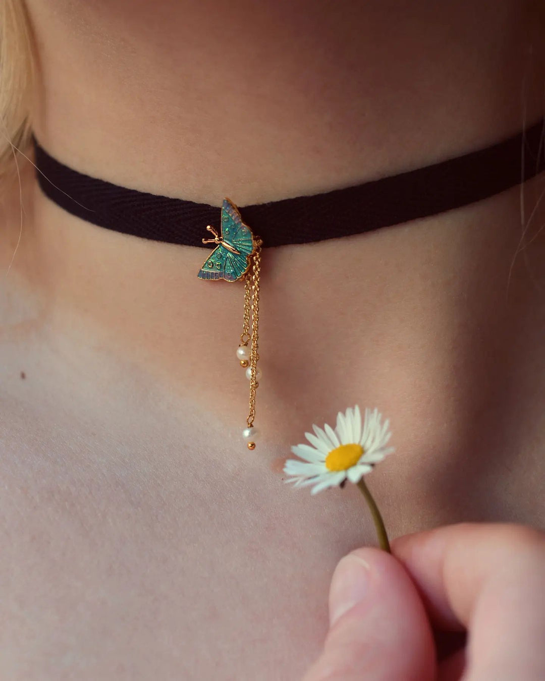 Vintage Butterfly Choker