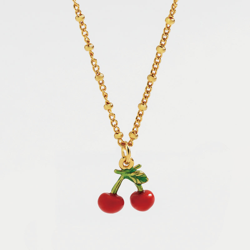 Selenichast fruit enamel necklace